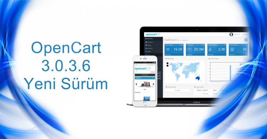 Opencart 3.0.3.6 Yeni Sürüm