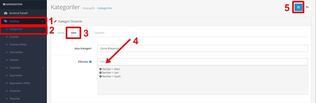 Opencart Filtreli Arama Nasıl Aktif Edilir