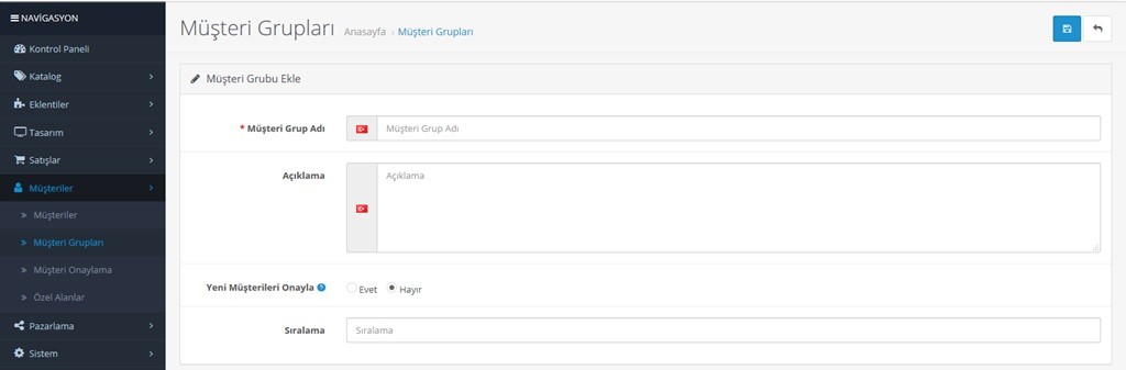 Opencart Üye Gruplarına Farklı Fiyat Verme