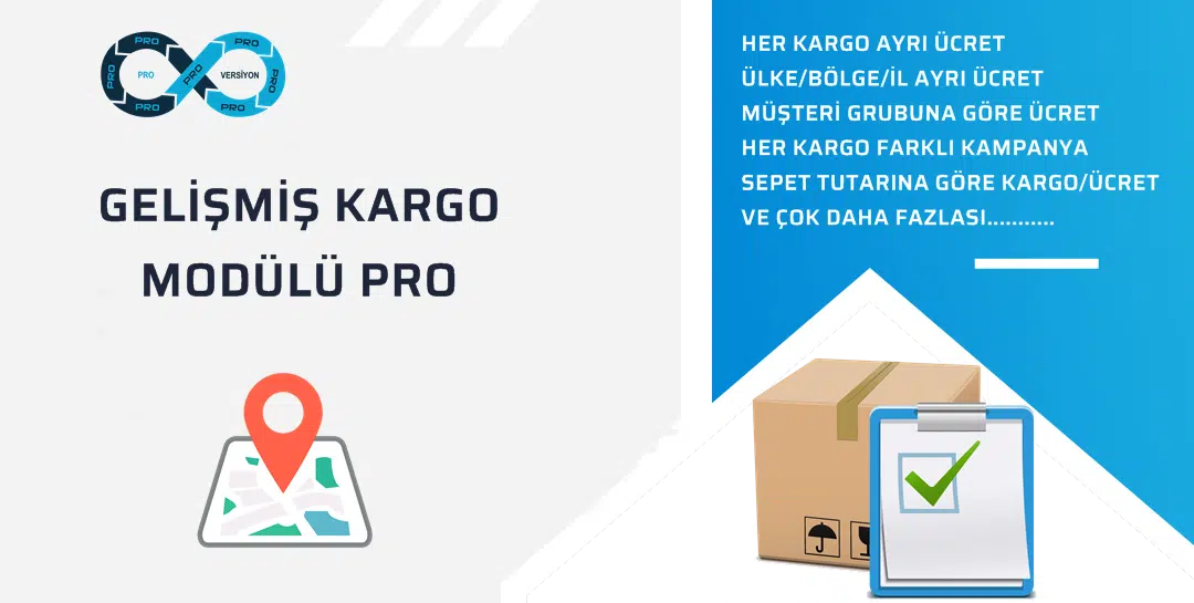 Opencart Gelişmiş Kargo Modülü Pro